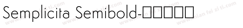 Semplicita Semibold字体转换